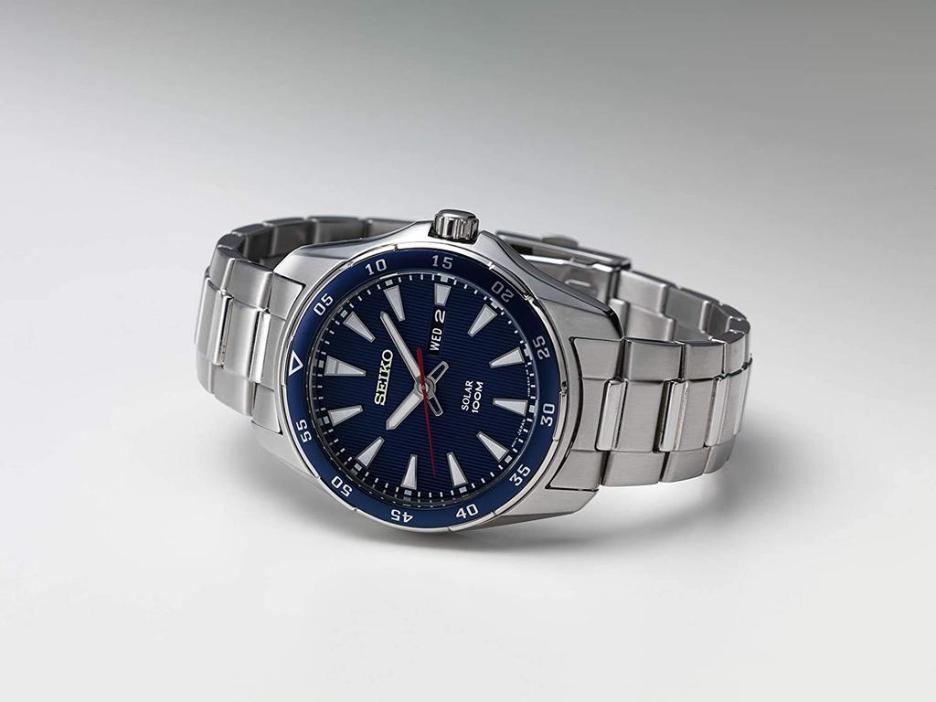 Seiko SEIKO Uhr Solar 100M Wasserdicht Marineblau SNE391P1 Herren