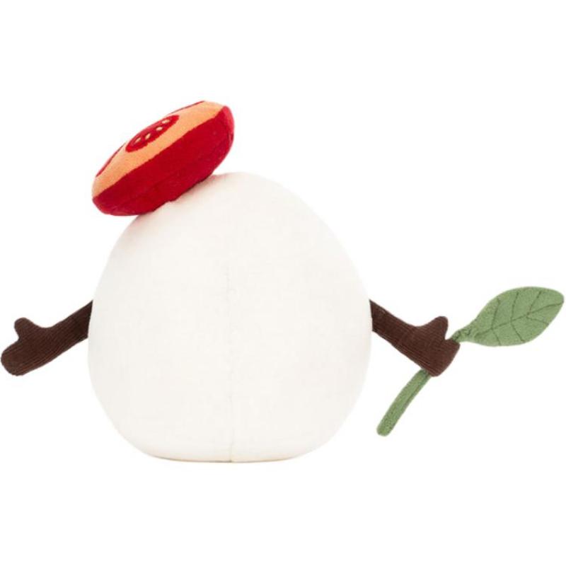 Jellycat Fun Food Amuseables Mozzarella Cheese Cute Cute Doll Plush Doll 12cm High