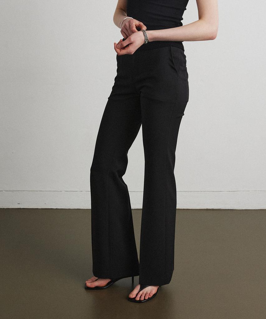 Aheule Essential Bootcut Slacks_Black