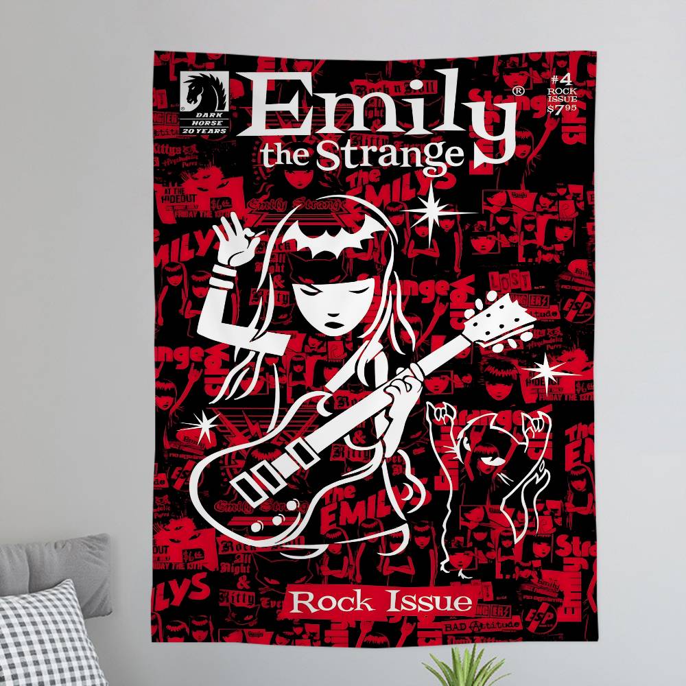 

Comics Eemily The Sstrange Cartoon Tapestry Home Decoration hippie bohemian decoration divination Home Decor 74x94cm(29x37in)