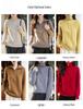 Women's High Neck Jacquard Half-Zip Wool Sweater - Seamless Knitwear for Autumn/Winter