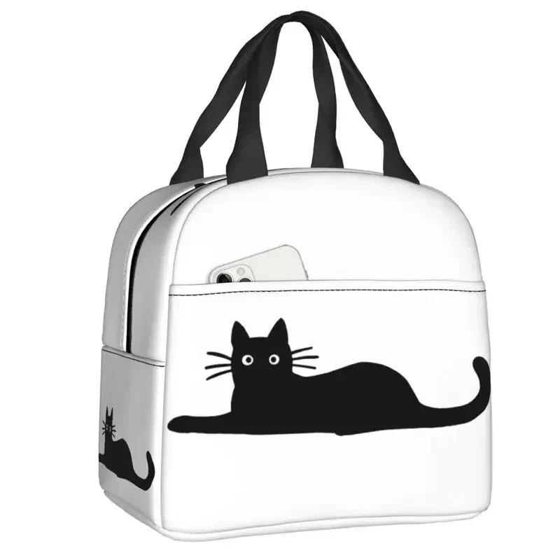 Cat Lunch Bag Women Reusable Cooler Thermal Insulated Lunch Box for School Multifunction Food Bento Box