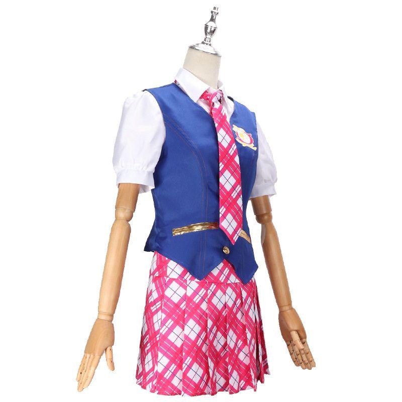 Delanci Cosplay Costume Barbie's Glamorous Princess Academy Same Style Clothes School Uniform Cosplay Role-Playing Women's Clothing