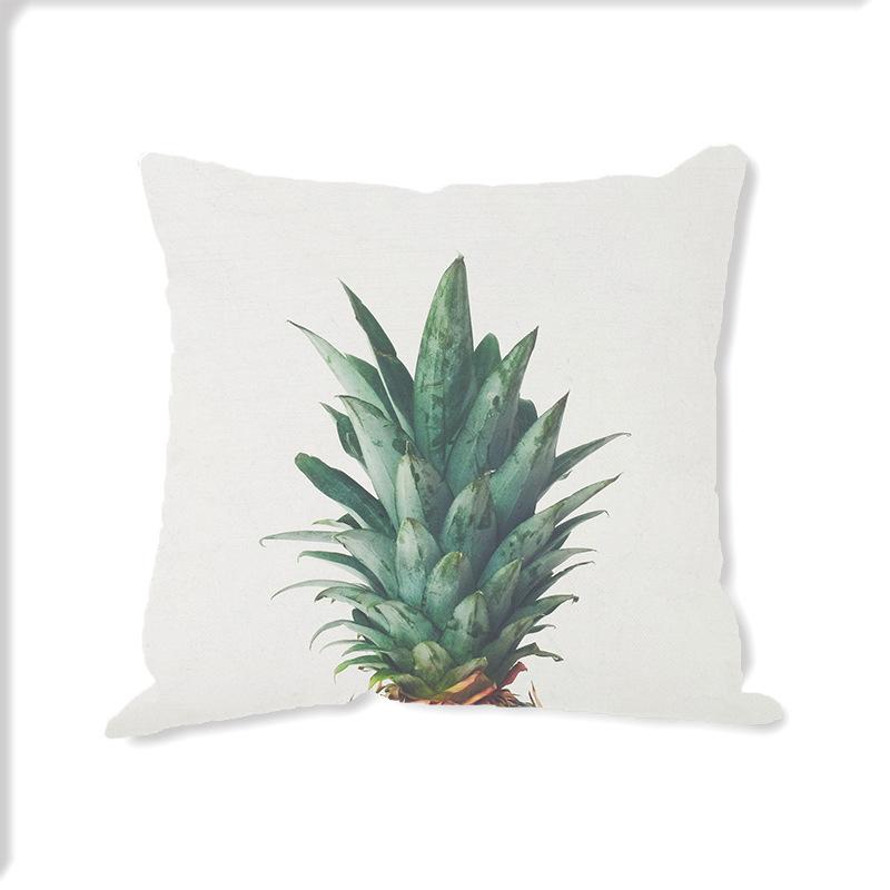Pillowcase Green Planting Nordic Simple Linen Home Decoration Cushion Cover Design Cushion Cover