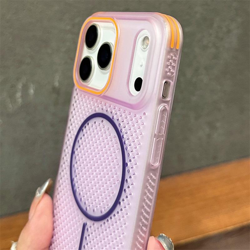 Color-Block Mesh Magnetic Case for iPhone 17/16/15 & Samsung S25 Ultra/S24