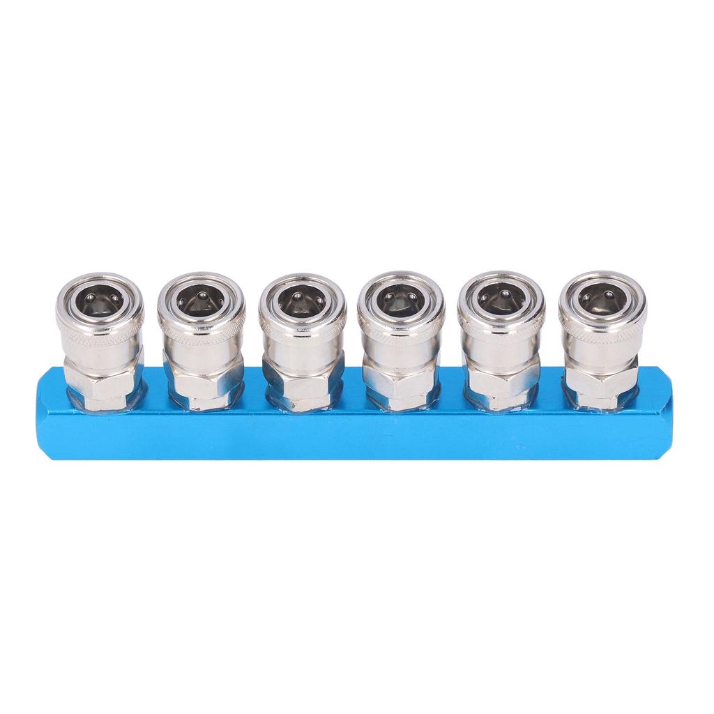 G14 Air Distribution Block Straight Air Hose Splitter Pneumatic Manifold with ConnectorSML?6