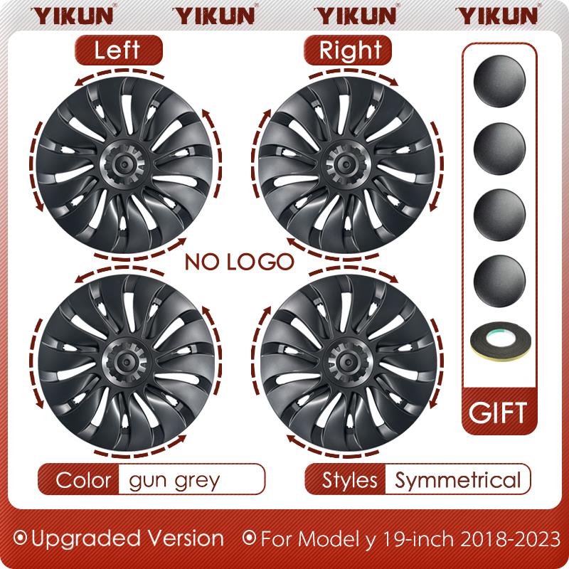 4PCS Wheel Cover for Tesla Model Y 19 Inch Performance Automobile Replacemen Hub cap Full Rim Cover Car Accessories 2020-2024 For Tesla&19 Inch 2018-2024&For Model Y