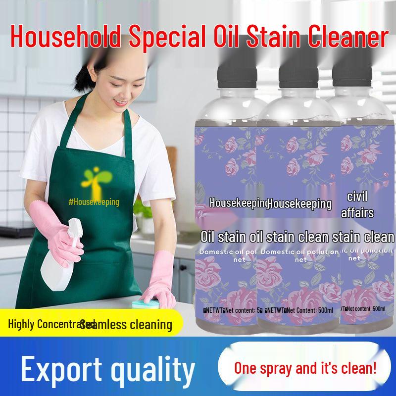 Kitchen Oil Stain Remover - Range Hood & Stove Degreaser Foam Cleaner