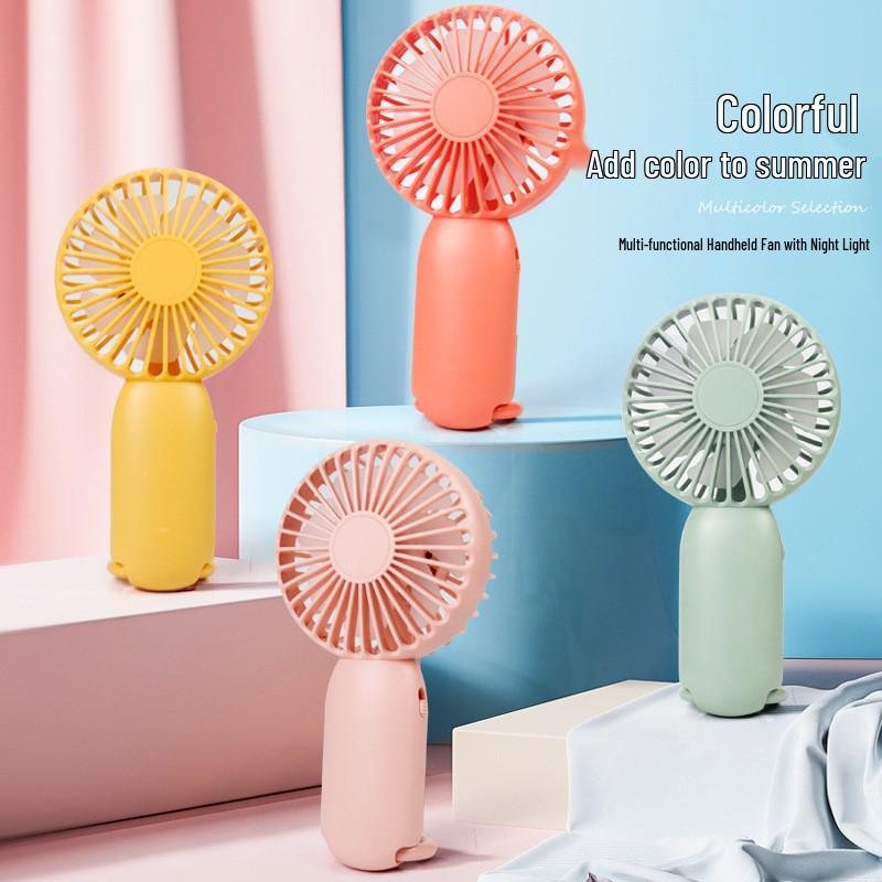Portable USB Mini Fan - Silent Handheld & Desktop Fan for Travel or Study