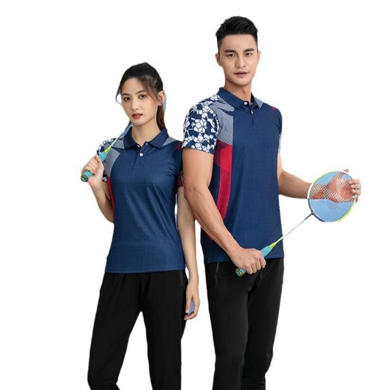 Unisex Badminton Shirt Pants Set Quick Dry Sportswear Training Competition Lightweight Athletic Wear