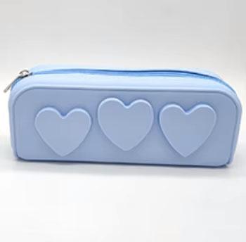New Makeup Brush Case Toiletry Bag Organizer for Women Silicone Cosmetic Bag Pencil Case with Pattern