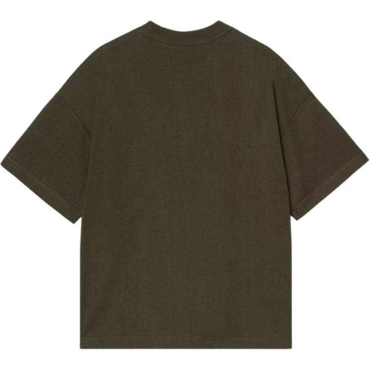Carhartt WIP Loose Fit Crew Neck Letter Drop Shoulder Short Sleeve T-Shirt Men Tops I035523-49-XX