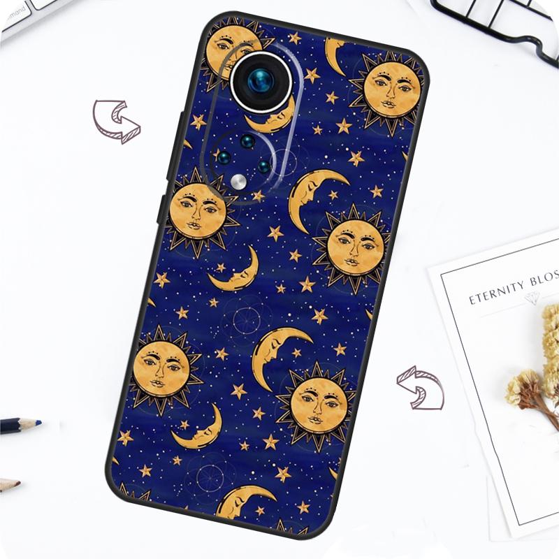 Vintage Moon and Sun Stars Case For Honor Magic 7 Lite 5 6 Pro Honor 200 50 70 90 Lite X8b X9a X8a X8 X9 X9c X9b Cover