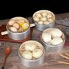 Thickened Bamboo Steamer Basket with Aluminum Edge