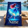 Custom Name Lights Stylish Digital Printing Beach Towel Quick‑Drying Absorbent Blanket for Beach Pool Gym Travel