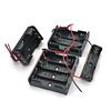 Black Plastic AA Size Power Battery Storage Case Box Holder Leads with 1 2 3 4 Slots AA Size Power Battery Storage Case Box