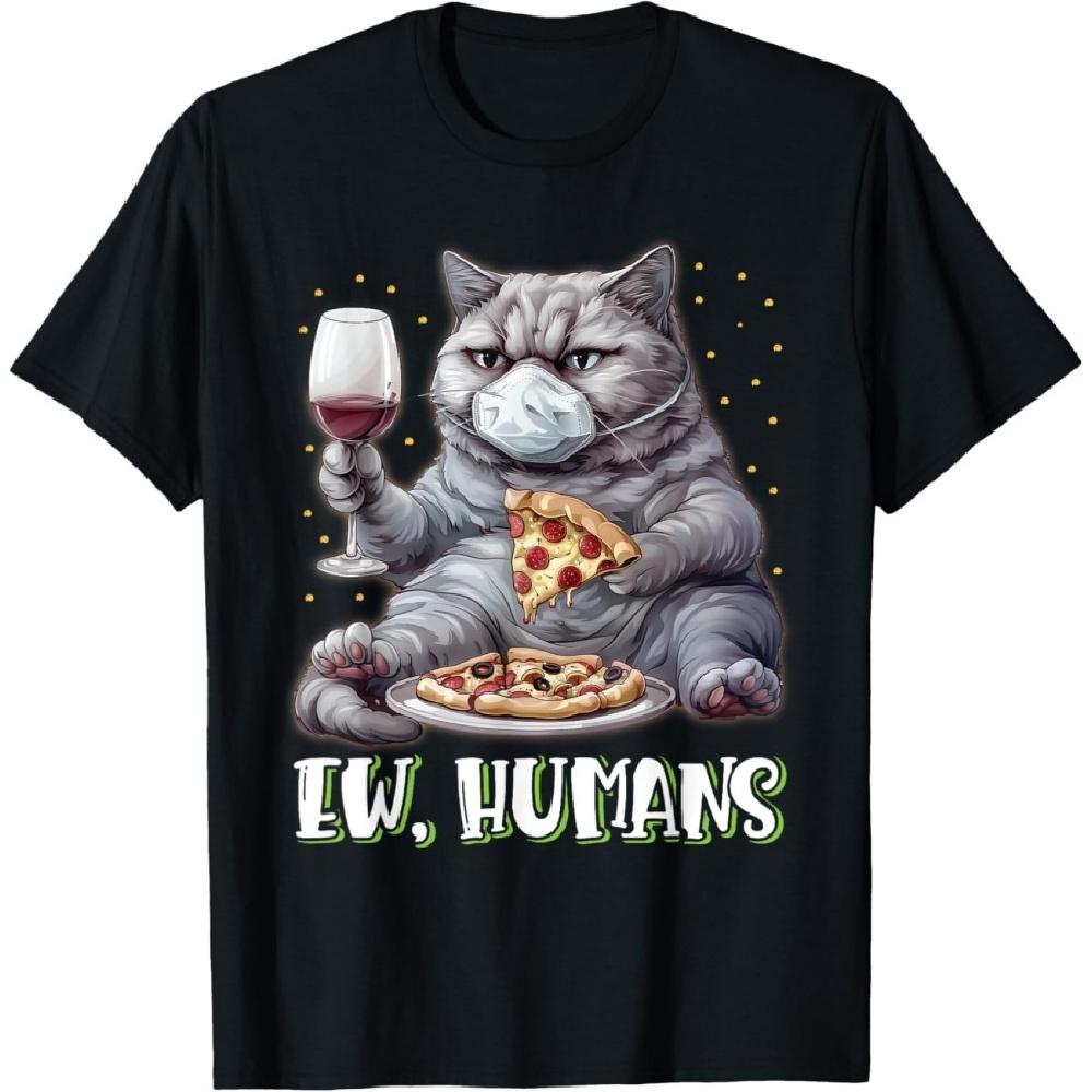 

British Shorthair EW HUMANS Funny British Shorthair Cat T-Shirt XXXXXL чёрный