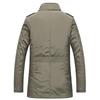 Men's Business Warm Jacket Long Windbreaker Men's Winter Long Coat S-5XL