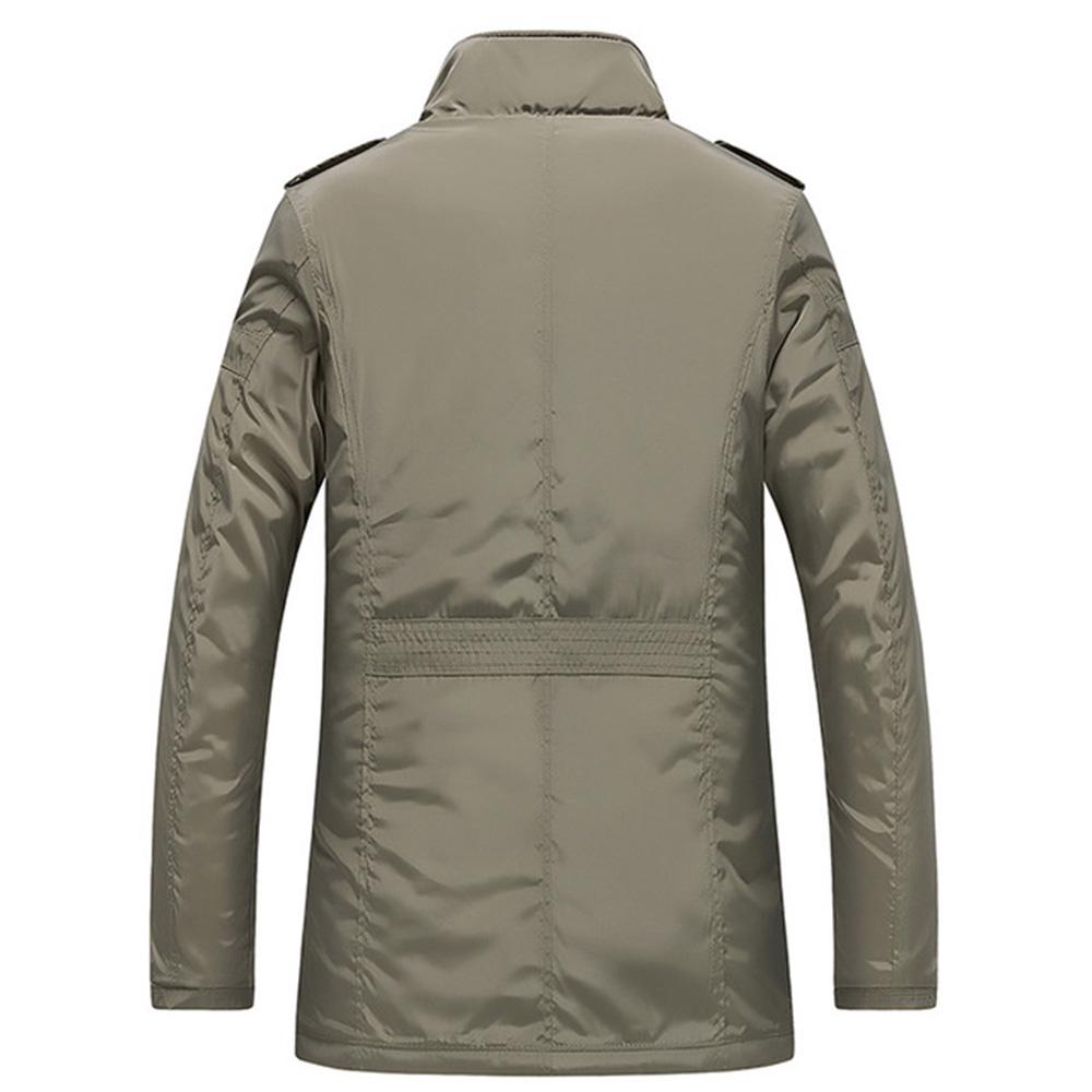 Men's Business Warm Jacket Long Windbreaker Men's Winter Long Coat S-5XL