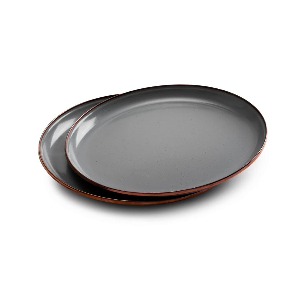 Barebones Enamel 8-inch Salad Plates, Set of 2 [Official Japanese Distributor]
