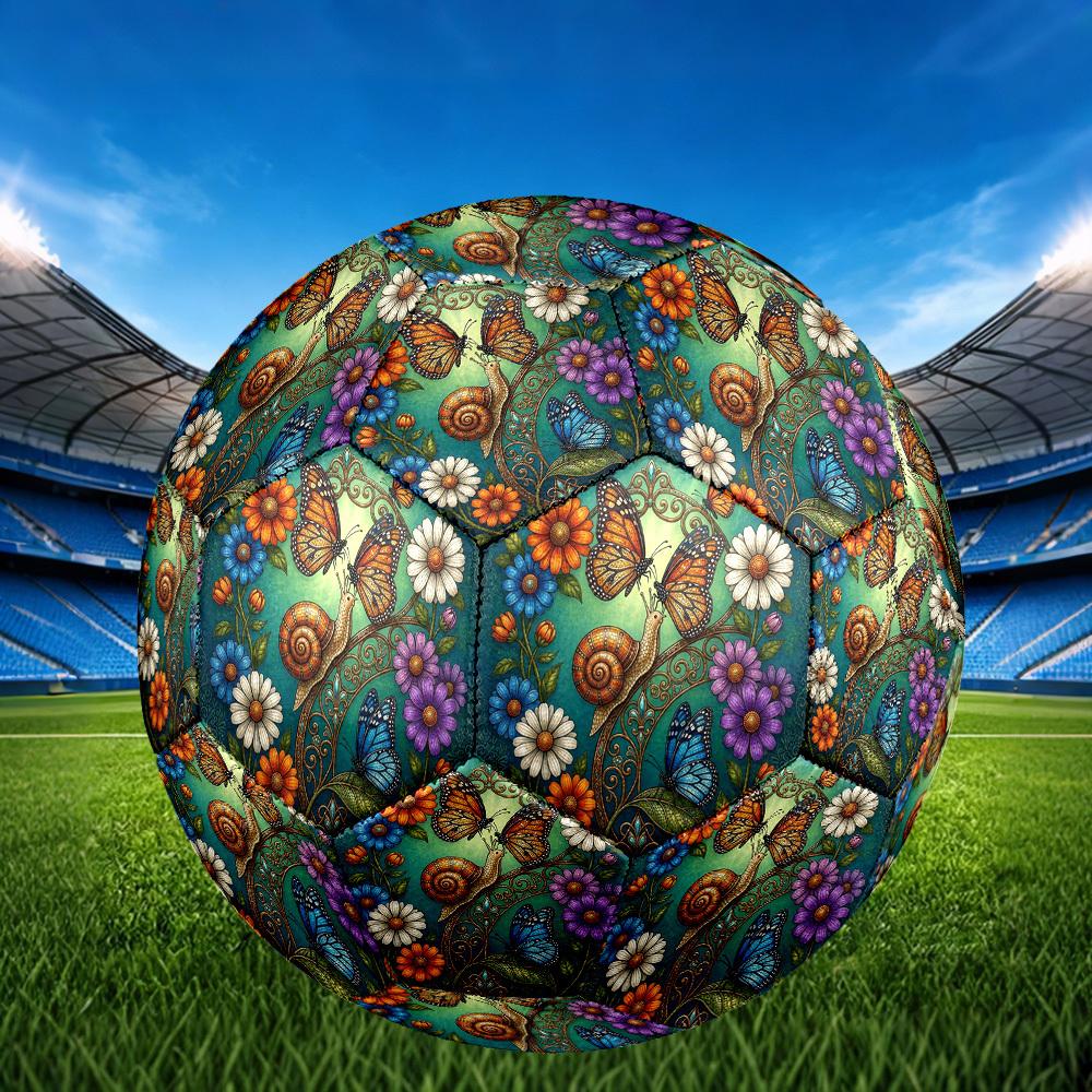 1pc Garden Whimsy Durable Size 5 Soccer Ball Professional Match Training Football Indoor &Outdoor Sports Ball P60112
