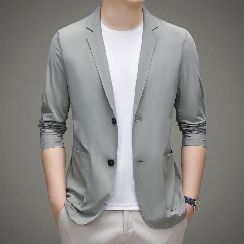 Blazer simple business top trendy spring and summer new style men's casual single suit men's clothing