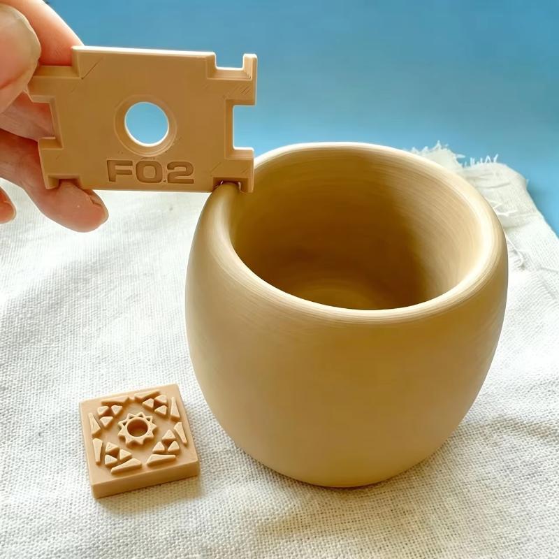 Clay Rim Trimming Scriber With 6 Different Thickness Pottery Wheel Shaping Tools For Ceramic Cup Bowl Making