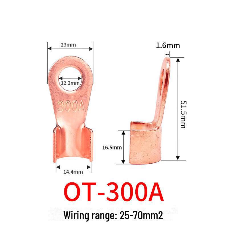 100A Copper Open Nose Battery Terminal Connector - National Standard
