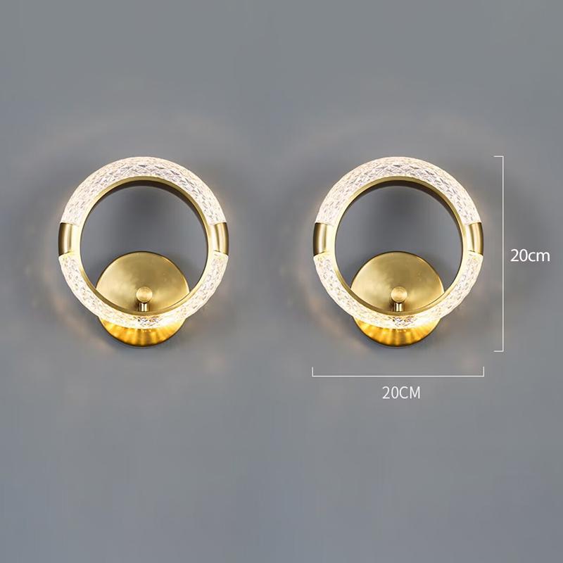 Crystal LED Wall Lamp Nordic Indoor Lighting For Home Living Room Decoration Dining Tables Bedside Lamps Bedroom Bed Wall Light