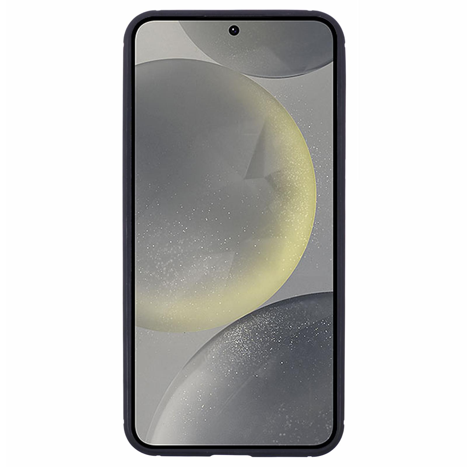 

For Samsung Galaxy S25+ Case Carbon Fiber Texture TPU+PC Anti-Drop Phone Cover A