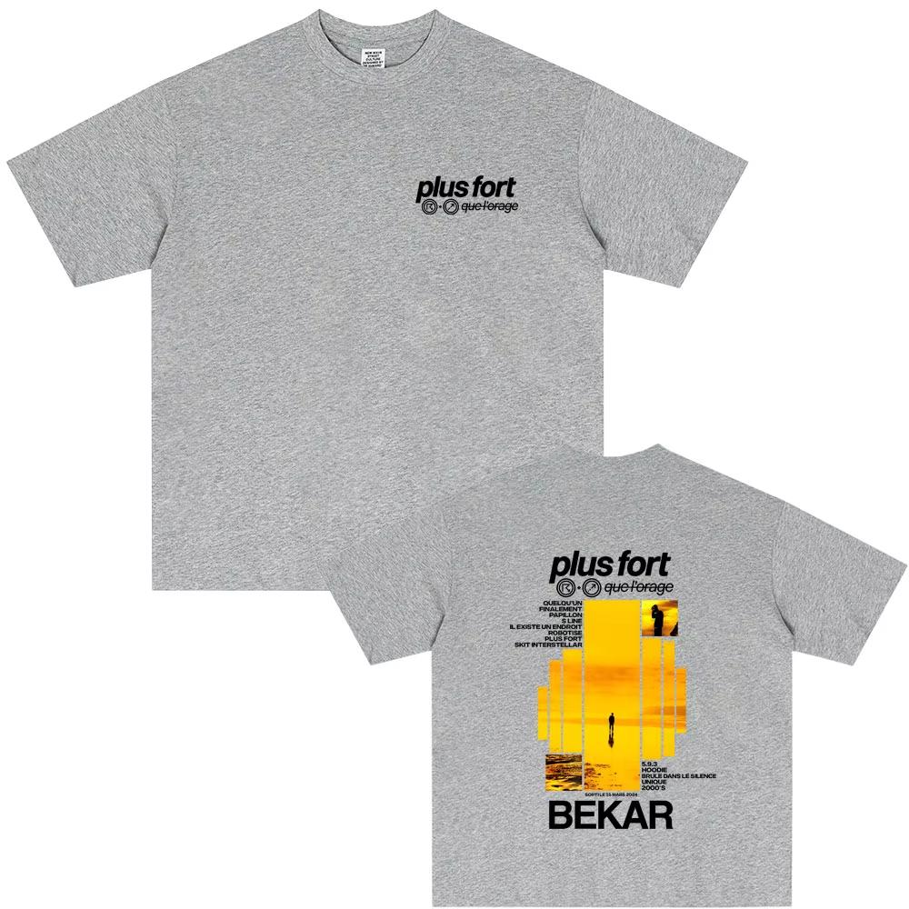 

Rapper Bekar Plus Fort Album Graphic Tshirt Men Women Hip Hop Fashion Pop Music Tshirt Unsiex High Quality Soft Cotton T Shirts 4XL