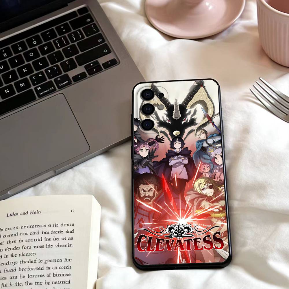 Anime C-Clevatess  Phone Case For Samsung S25,24,23,22,30,21,10,9,Ultra,Plus,Lite,FE,4,5 G Soft Black Case