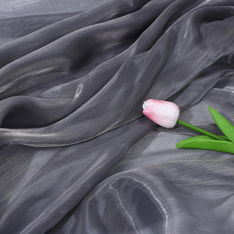 Korean Silk Organza Flash Yarn for Decorative Scarf, Hanfu, Cheongsam, Wedding Handicrafts