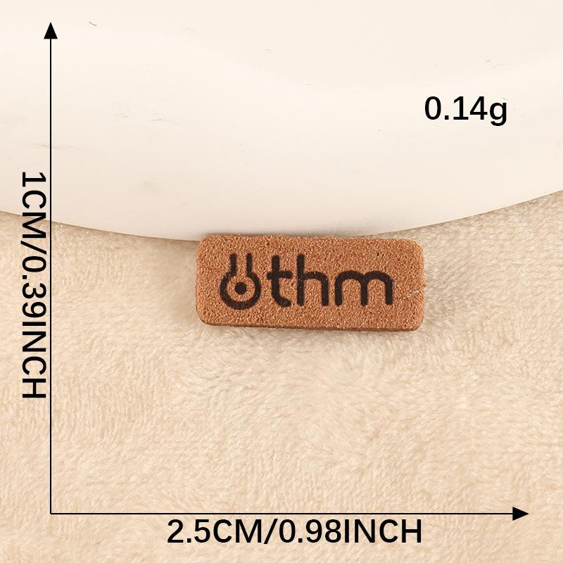 Printed Trademark Clothing Accessories DIY Patch Shoes and Hats Luggage Accessories English Letters Leather Label Cloth Label Cloth Sticker