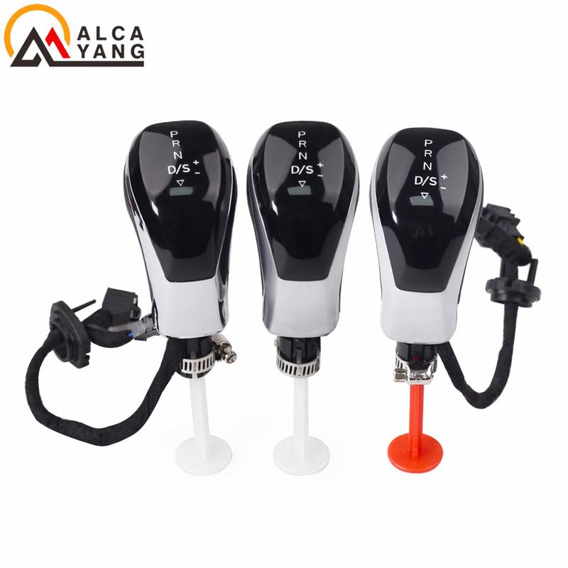 Electronic Shift Handle LED Gear Shift Knob for Golf MK6 MK7 Passat B7 B8 Tiguan MK2 Skoda Octavia Seat Alcantara White Light