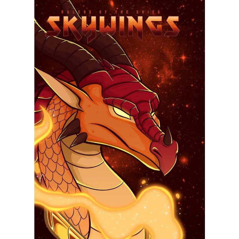 Wings of Fire Dragons Cartoon Poster Ice Fire Wind Dragon Poster Canvas Prints Wall Decor Dragon Print Home Room Decoration Gift