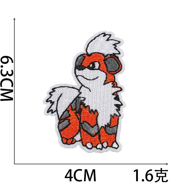 

Наклейка на тканину з вишивкою мультфільму Pokémon Наклейка-патч Pokemon Комп ютерна вишивка Наклейка з вишивкою Хлопчик Marvel