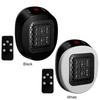 Plug In Heater 600W Wall Outlet Space Heater with Remote 12H Timer Portable Electric Heater for Bathroom Home Office