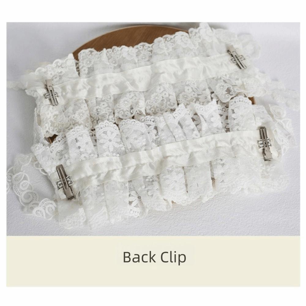 Süßes Lolita-Stirnband mit Schleife Handgefertigtes Spitzen-Haarband Gothic-Stil Spitzen-Stirnband Anime-Conventions