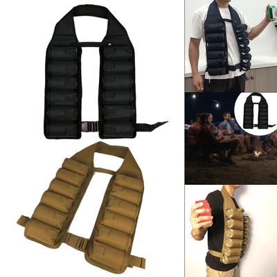 Porta Hebilla Chaleco para Beber Portátil Soportes para Latas de Cerveza Botellas Funda de Cerveza Cerveza