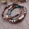 Simple Retro Wooden Bead Men Bracelet Bohemian Blue Coconut Bracelet Jewelry Fashion Party Accessories Gift