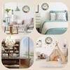 12Inch Vintage Decorative Round Wall Clock with Large Arabic Numerals Antiqued Classical Wall Clock Bedroom Home Decors