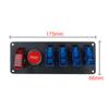 12V Rocker Switch Panel Light Toggle Racing Car Starter Ignition Start Stop Push Button LED Indicator ATV Vehicles Accessories Relays 5
