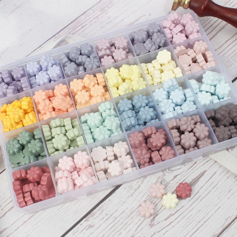 

24 цвета Восковые гранулы для сургучной печати с ананасом для рождественских и новогодних открыток, свадебных приглашений, конвертов, украшения подарочной упаковки