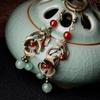 Classical Style Earrings Palace Retro Chinese Ethnic Style Earrings Women's Ancient Chinese Clothing Chinese Style Ear Jewelry