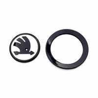 VMAD6 46mm ABS Steering Wheel Logo Emblem Protective Cover Dustproof Oil Resistant Car Central Decoration Badge For Skoda Superb Fabia