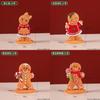 Christmas Gingerbread Man Decor Resin Cartoon Holiday Tabletop Ornament For Festive Atmosphere