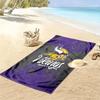 Minnesota Vikings Print Beach Towel, Large Soft Quick Dry Towel for Beach Camping Swimming