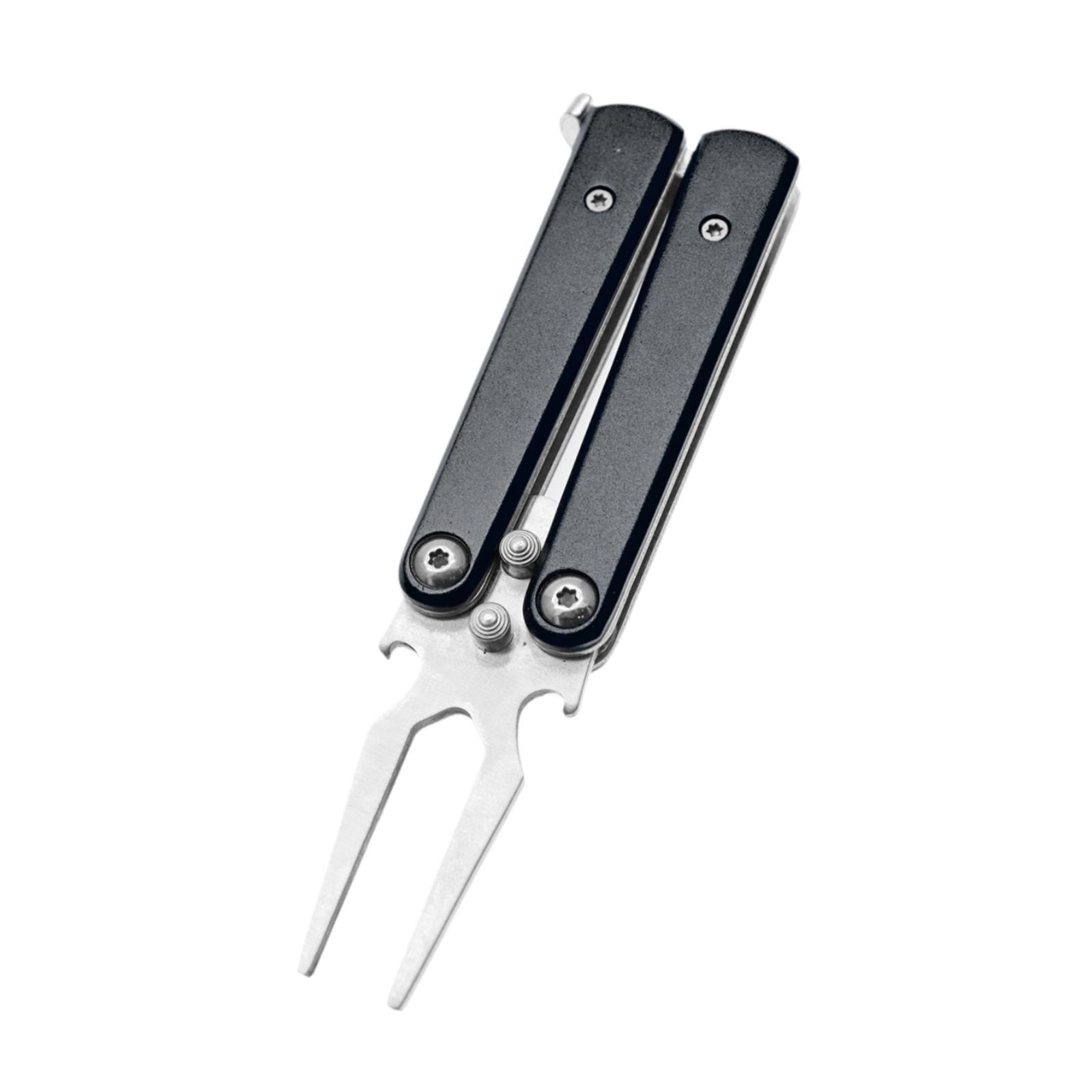 

Golf Divot Repair Tool,Lightweight,Sturdy,Metal Portable Gift Fork Golf Divot Tool,Foldable Golf Equipment чёрный