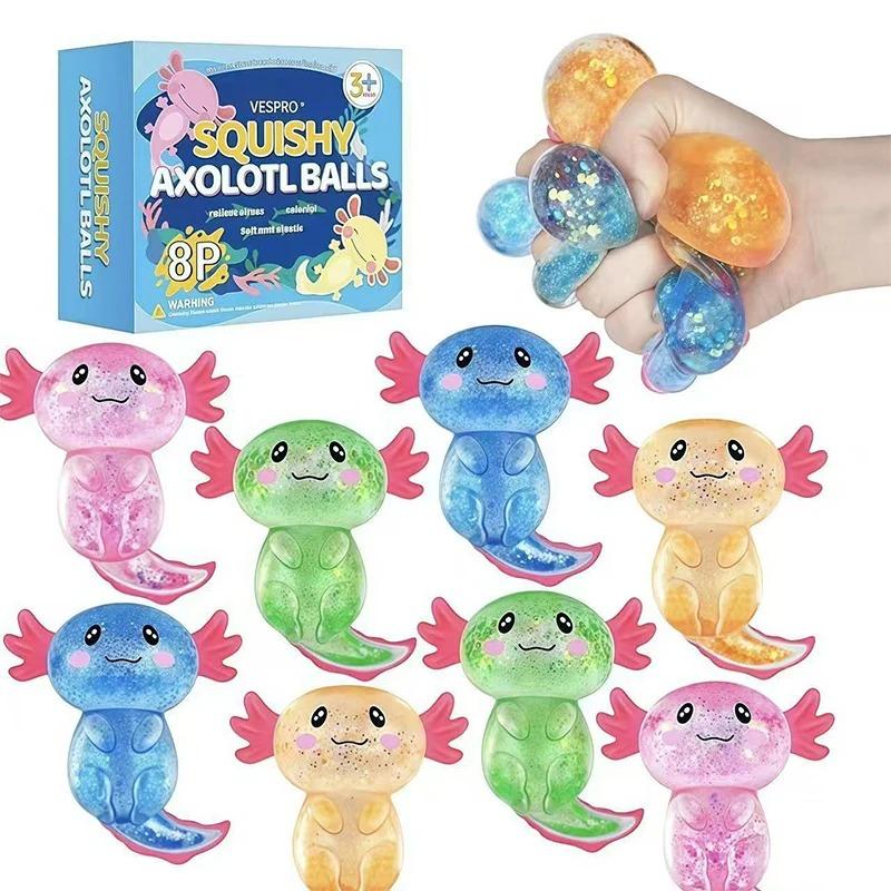 8-Piece Mystery Box Set Slow-Rising Stress Relief Fidget Sensory Squishy Bundle with 8 Unique Styles for Stress Relief Gift